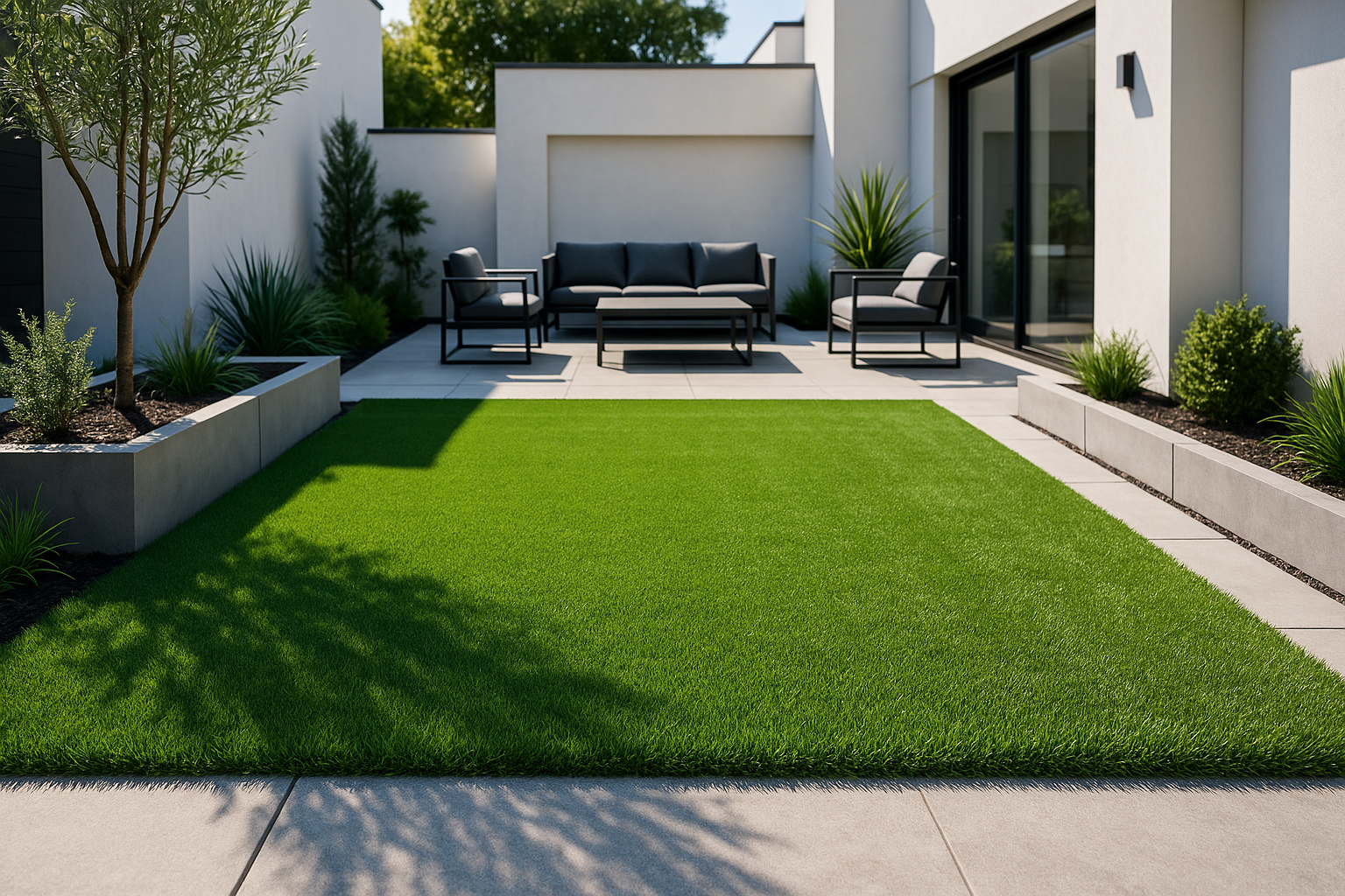 artificial lawn modern