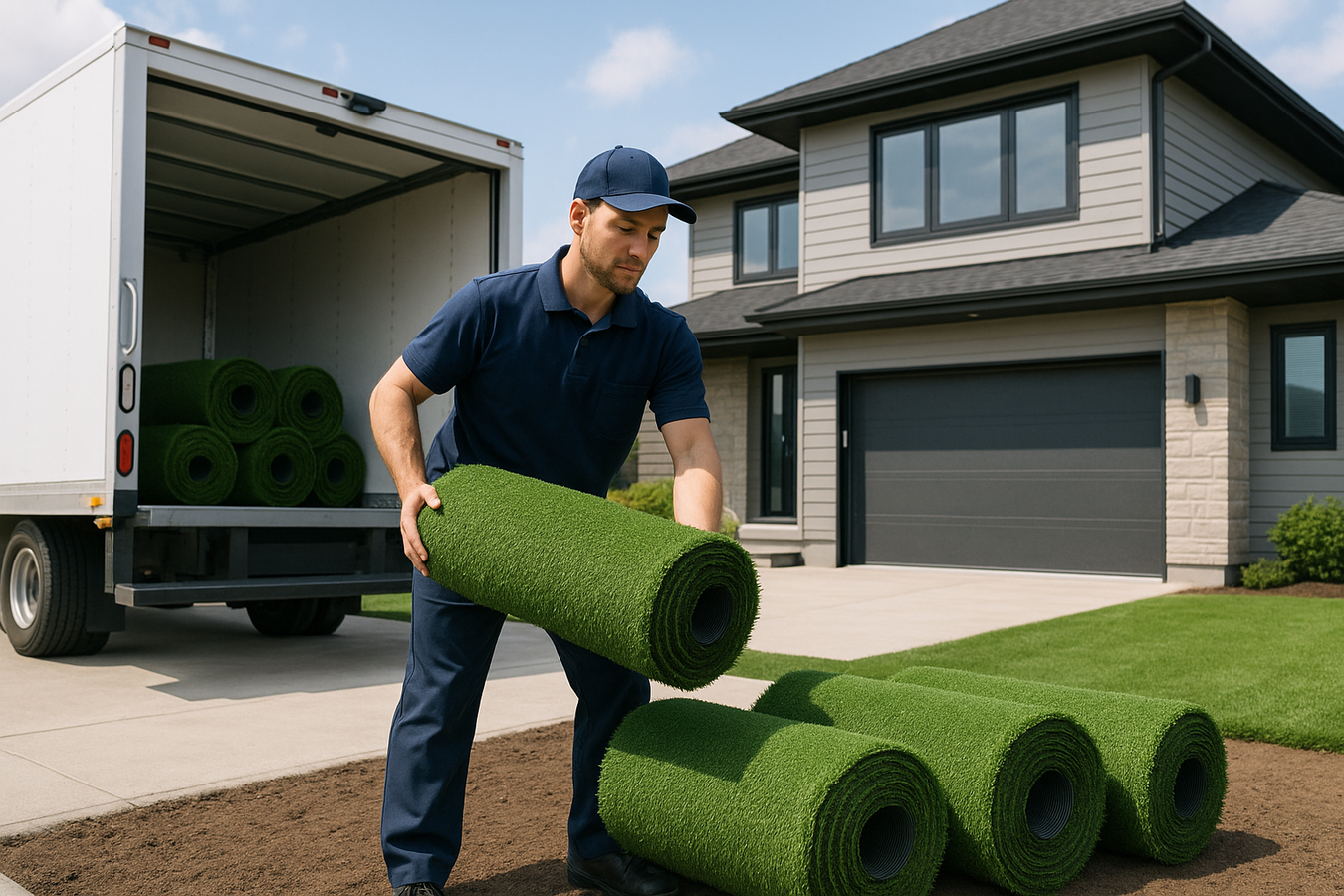 delivery of artificial grass